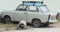 Trabant with roof rack