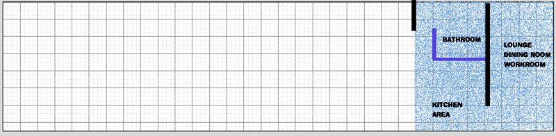 scaled-plan scaled plan of the huge barn for sale nr Kirkovo Fotinovo Makaza pass border